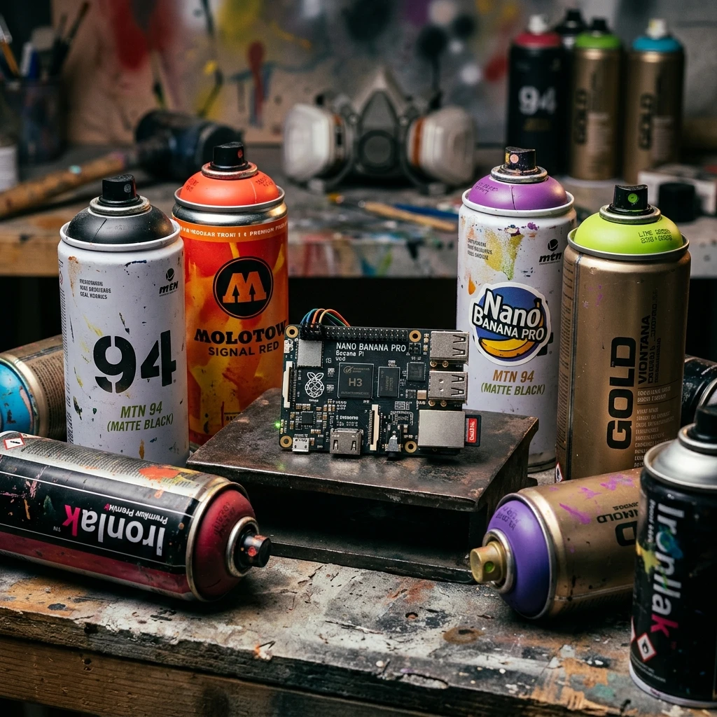 Premium spray paint aerosol cans