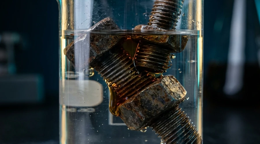 capillary action lubricant wicking between seized threads — Global Aerosols diagram