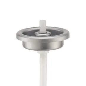 1-Inch Standard Aerosol Valve with mounting cup and dip tube