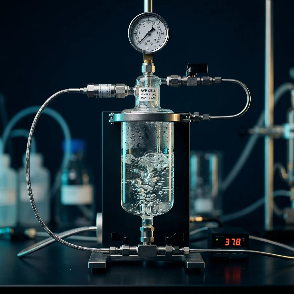 LPG vapor pressure measurement diagram — Global Aerosols diagram