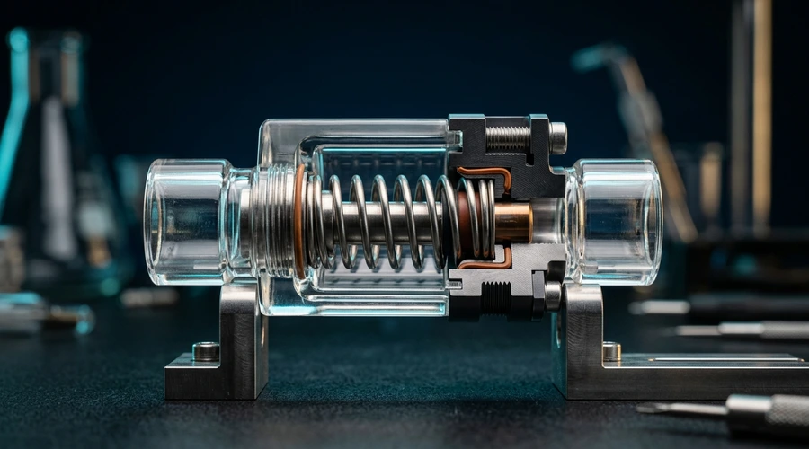 Tilt valve vs vertical valve aerosol mechanism cross-section showing internal spring and gasket components — Global Aerosols